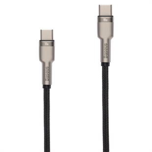 USB кабель Baseus Cafule Metal Type-C to Type-C 100W 2м Чорний (Black) 116931 фото