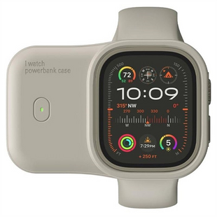 PowerBank 1200 mAh Charging Soft Case for Apple Watch 49mm Білий (Moon White) 156328 фото