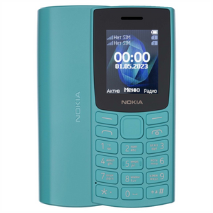 Мобільний телефон Nokia 105 Dual-SIM 2023 Cyan 115928 фото