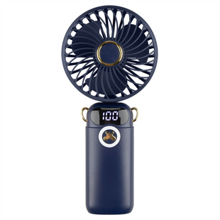 Вентилятор портативний DS 68 1200mAh Синій (Dark Blue) 125733 фото