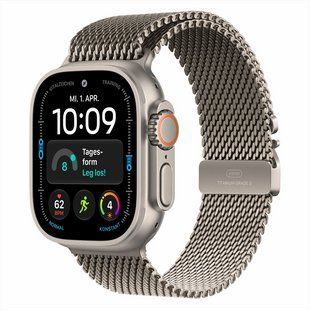 Смарт-годинник Apple Watch Ultra 4 GPS + Cellular 49mm Natural Titanium Case with Natural Titanium Milanese Loop - S 269032 фото