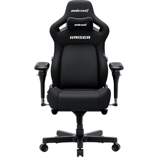 Крісло ігрове Anda Seat Kaiser 4 V2 Size XL PVC Fabric (AD12YDDC-XLL-20-B-CF-03) Чорне (Black) 165049 фото